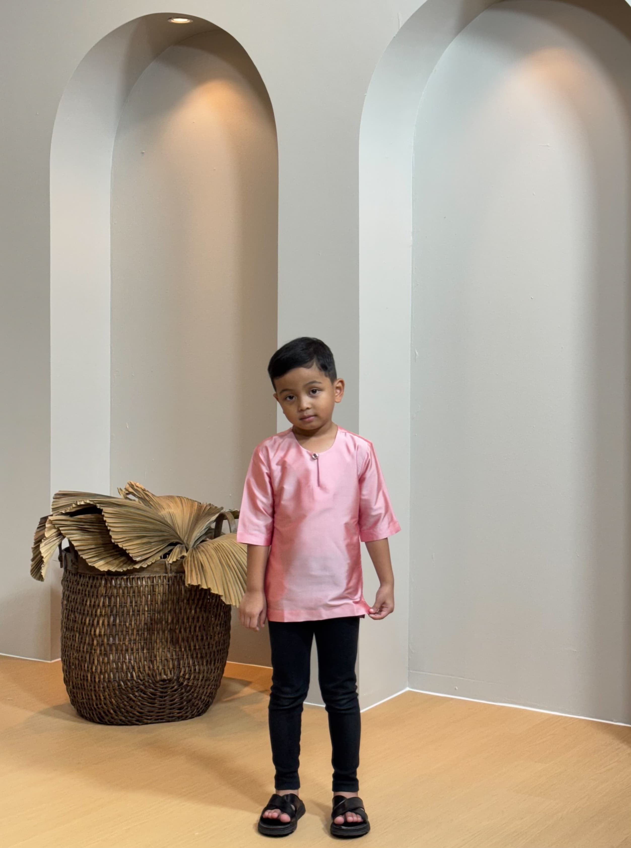 Kurta Tengku Kids - Light Pink