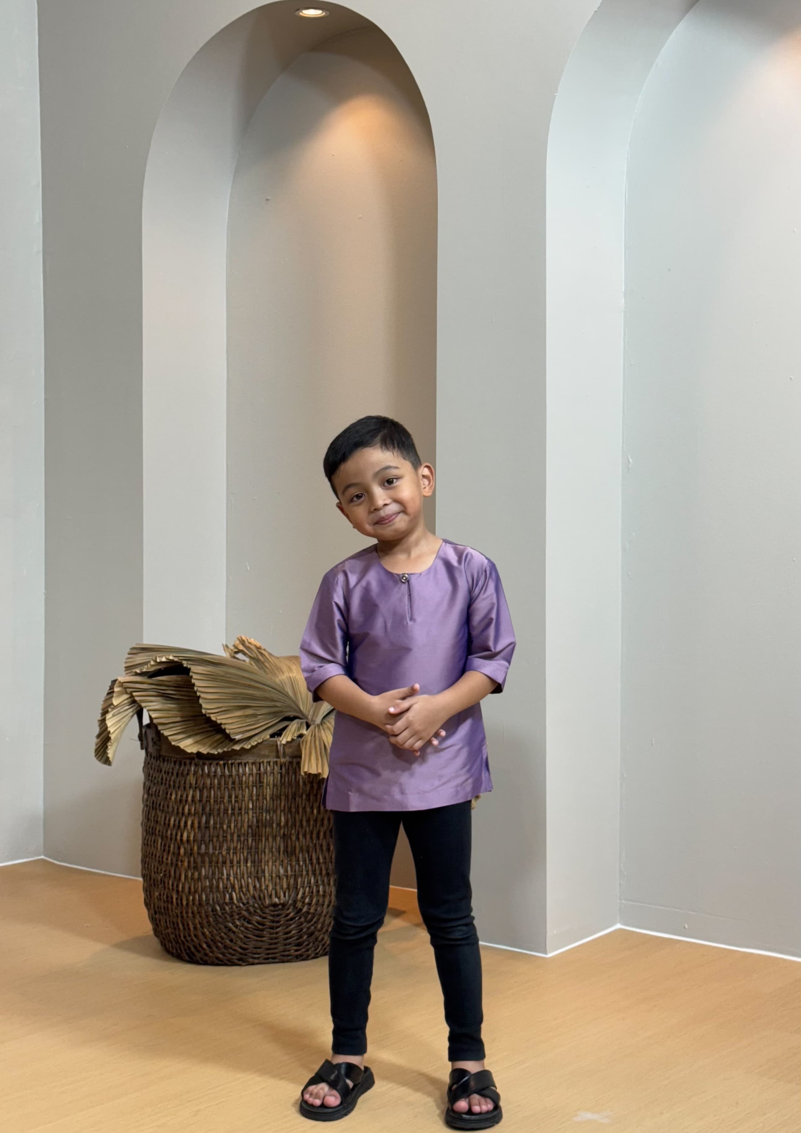 Kurta Tengku Kids - Purple