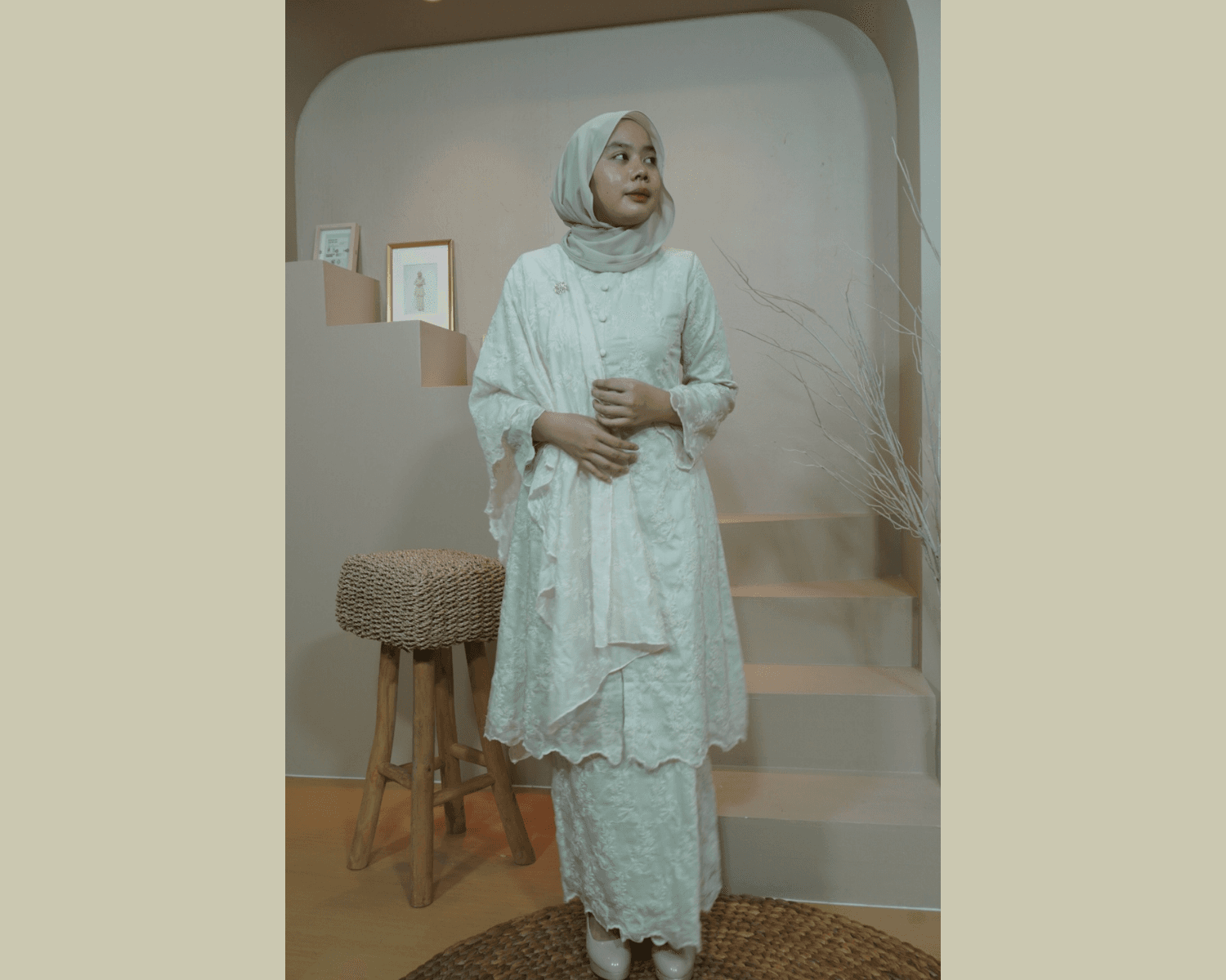 Kurung Quntom - Mint Green