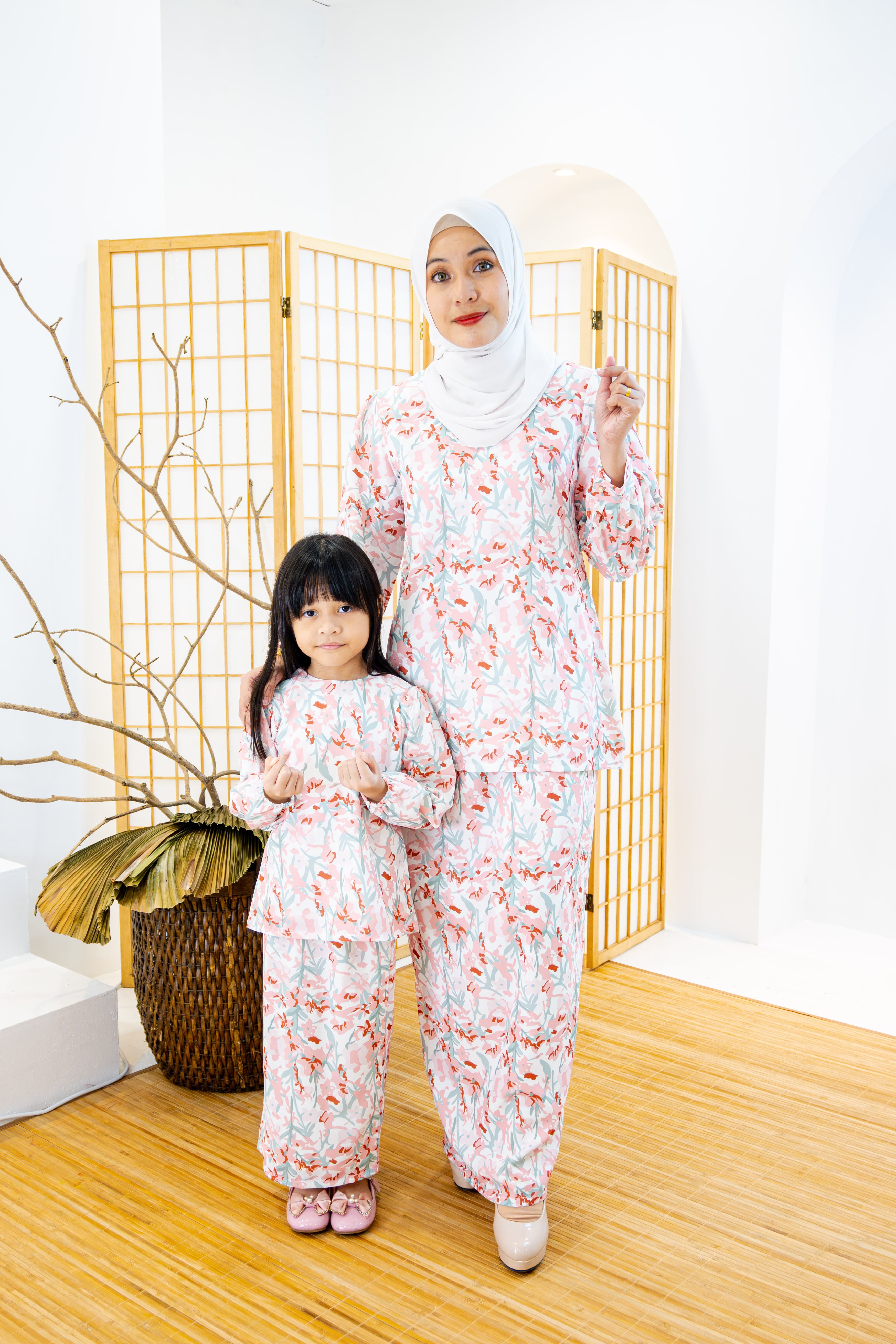 Kurung Aires - Soft Pink