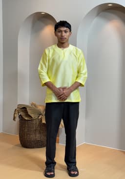 Kurta Tengku - Soft Yellow - Image 1