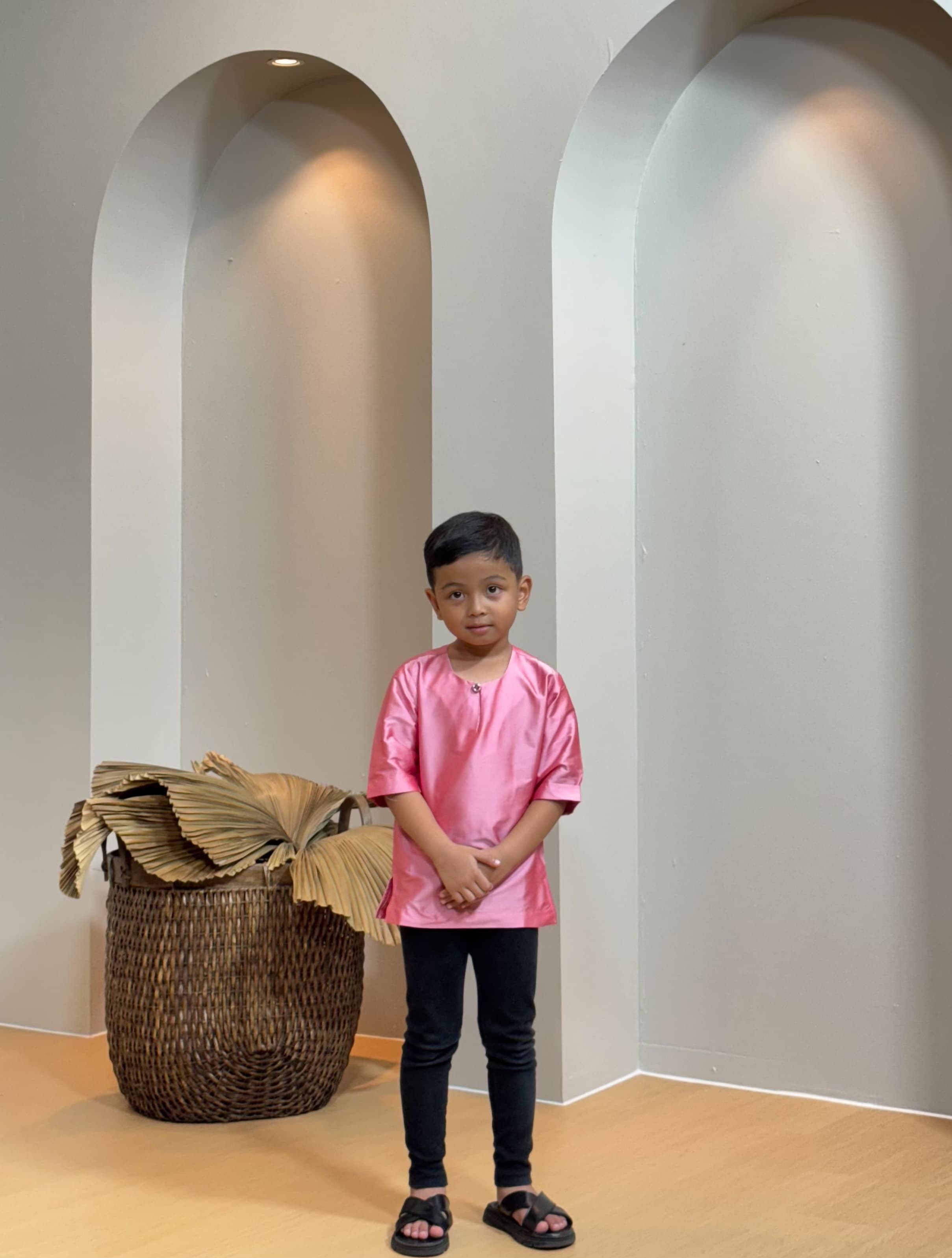 Kurta Tengku Kids - Pink