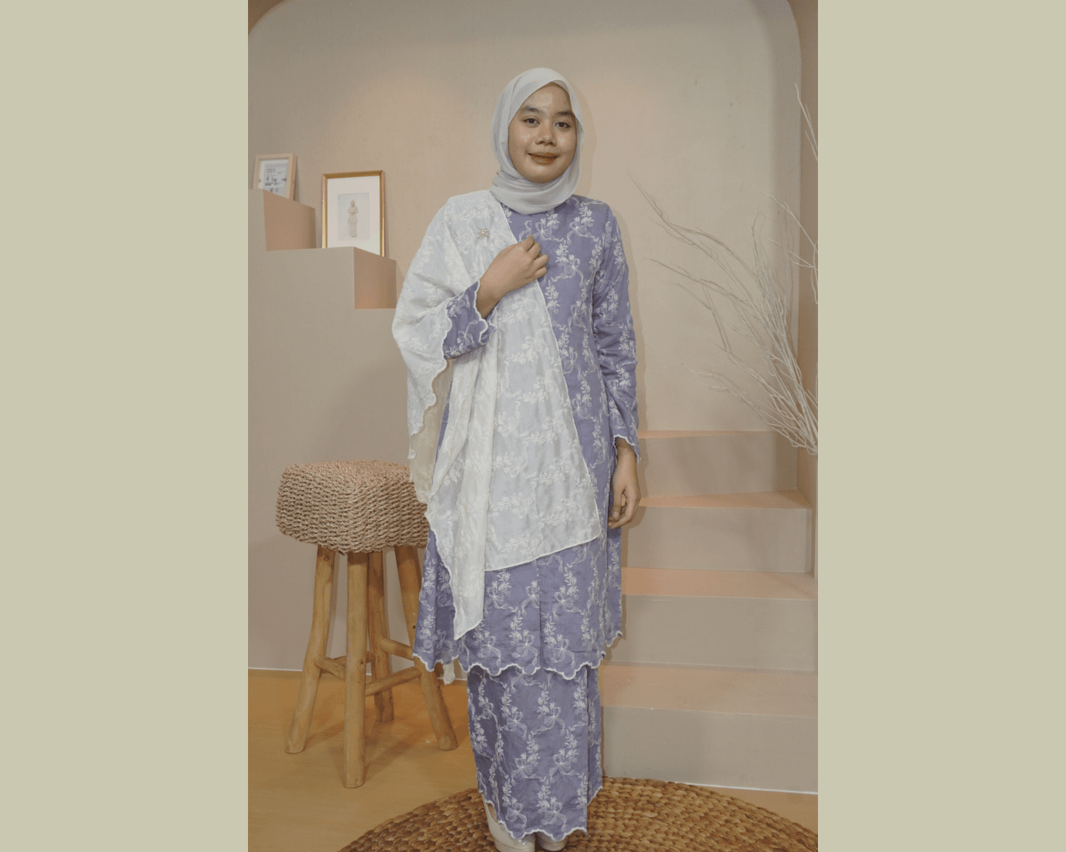 Kurung Quntom - Purple