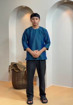Kurta Tengku - Teal Blue - Image 1