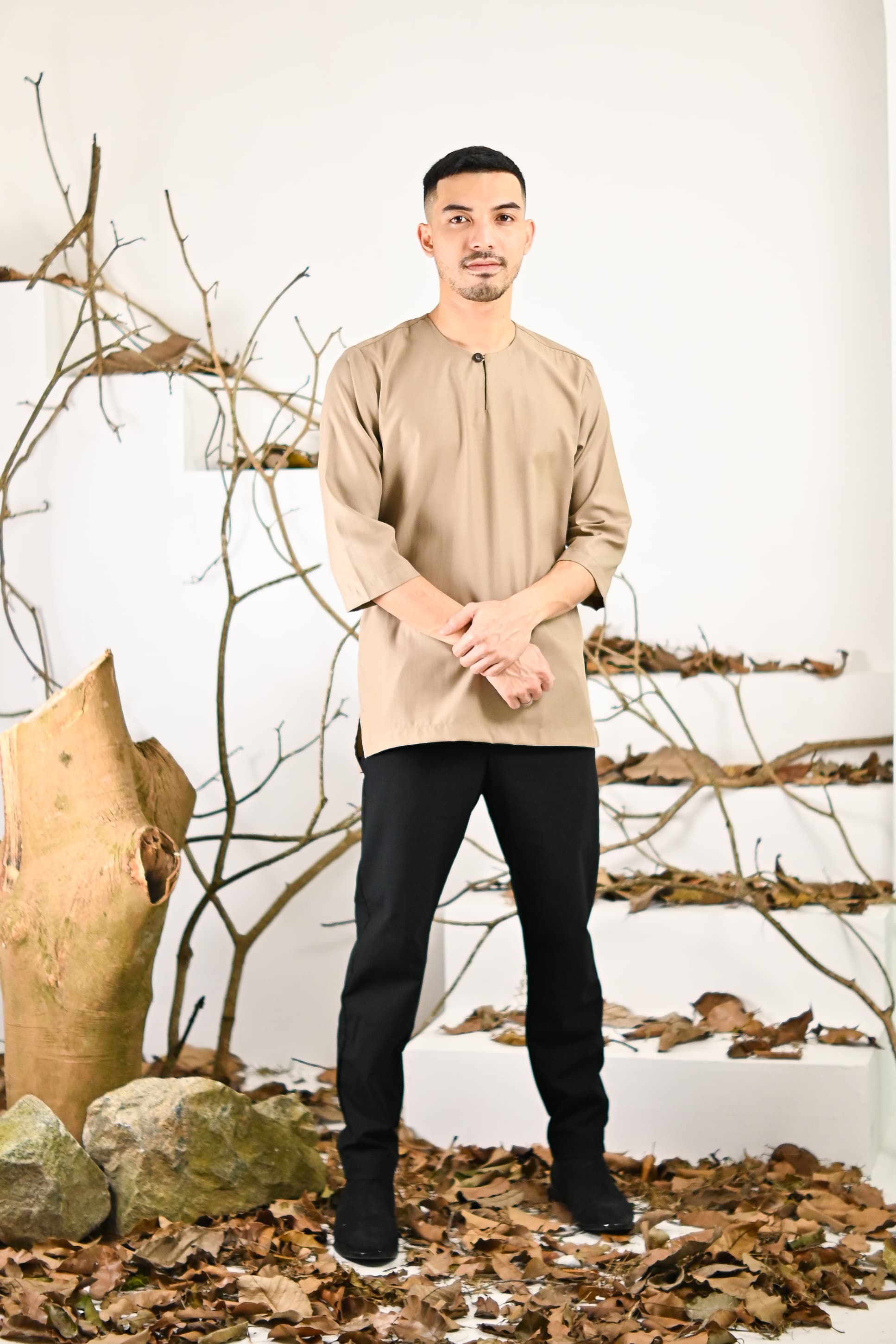 Kurta Jalil Top - Khaki