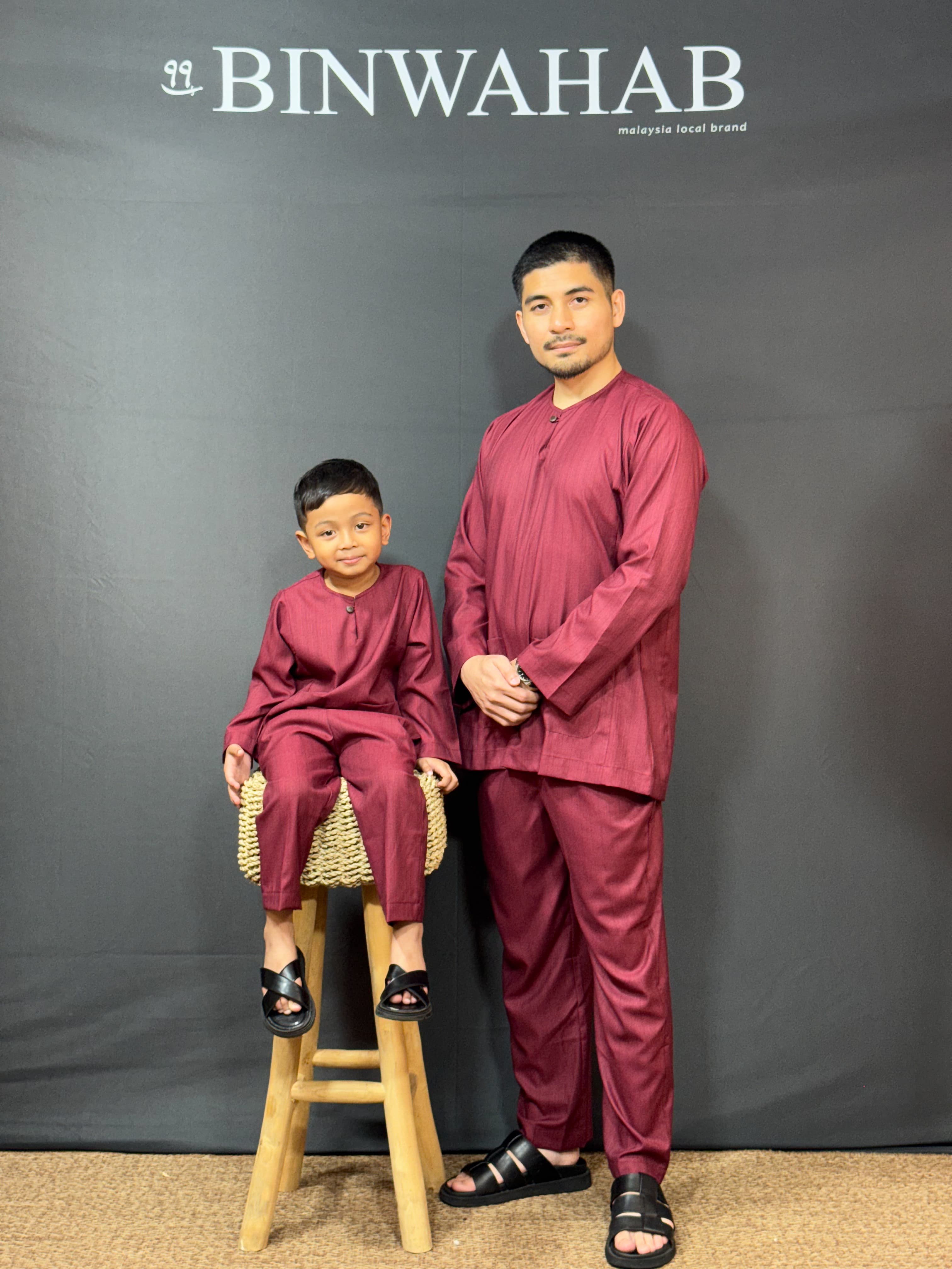 Baju Melayu Arjuna - Maroon