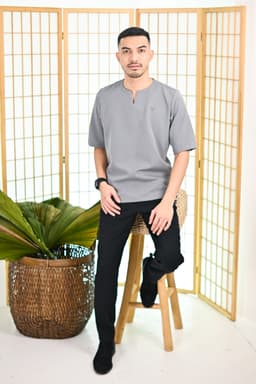 Sam Top - Grey - Image 1
