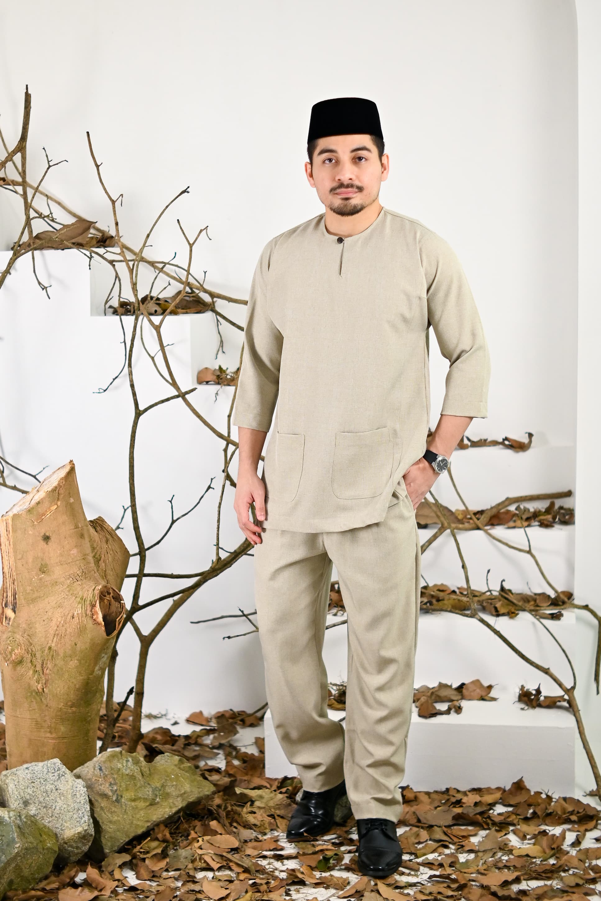Baju Melayu Jamal - Khaki