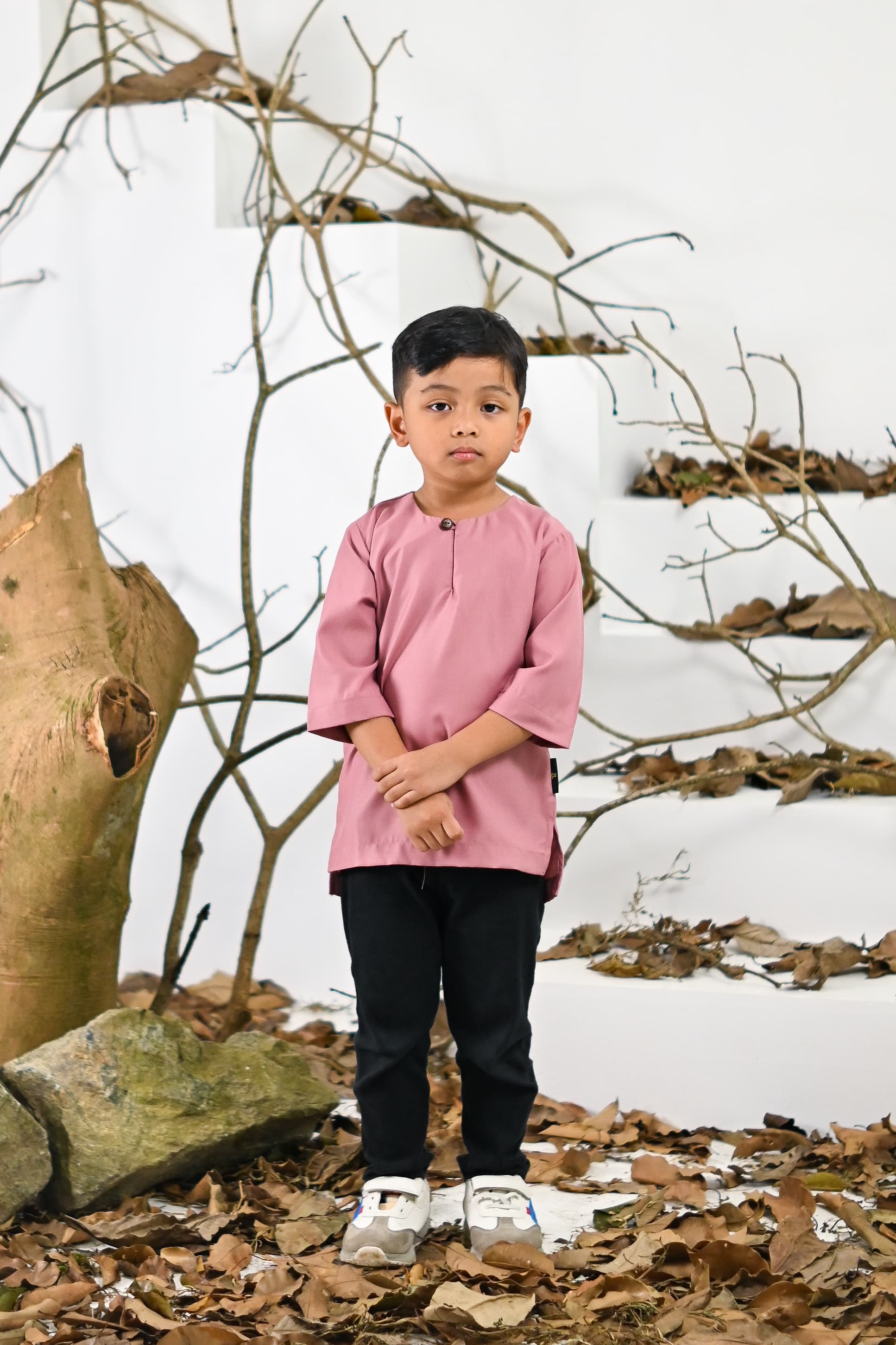 Kurta Jalil Boys Top - Pink