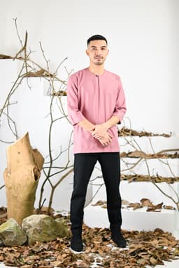 Kurta Jalil Top - Pink - Image 1