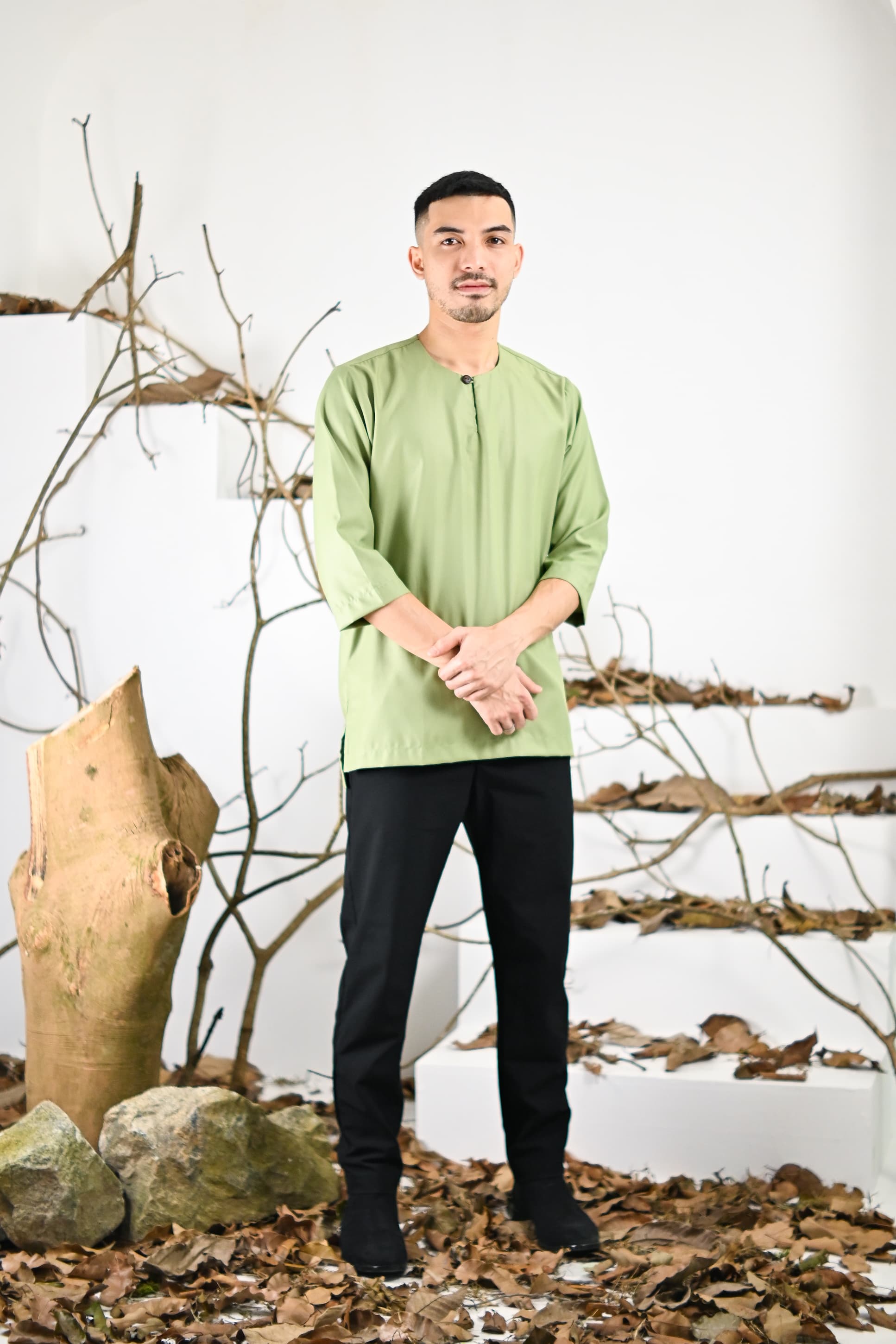 Kurta Jalil Top - Lime Green