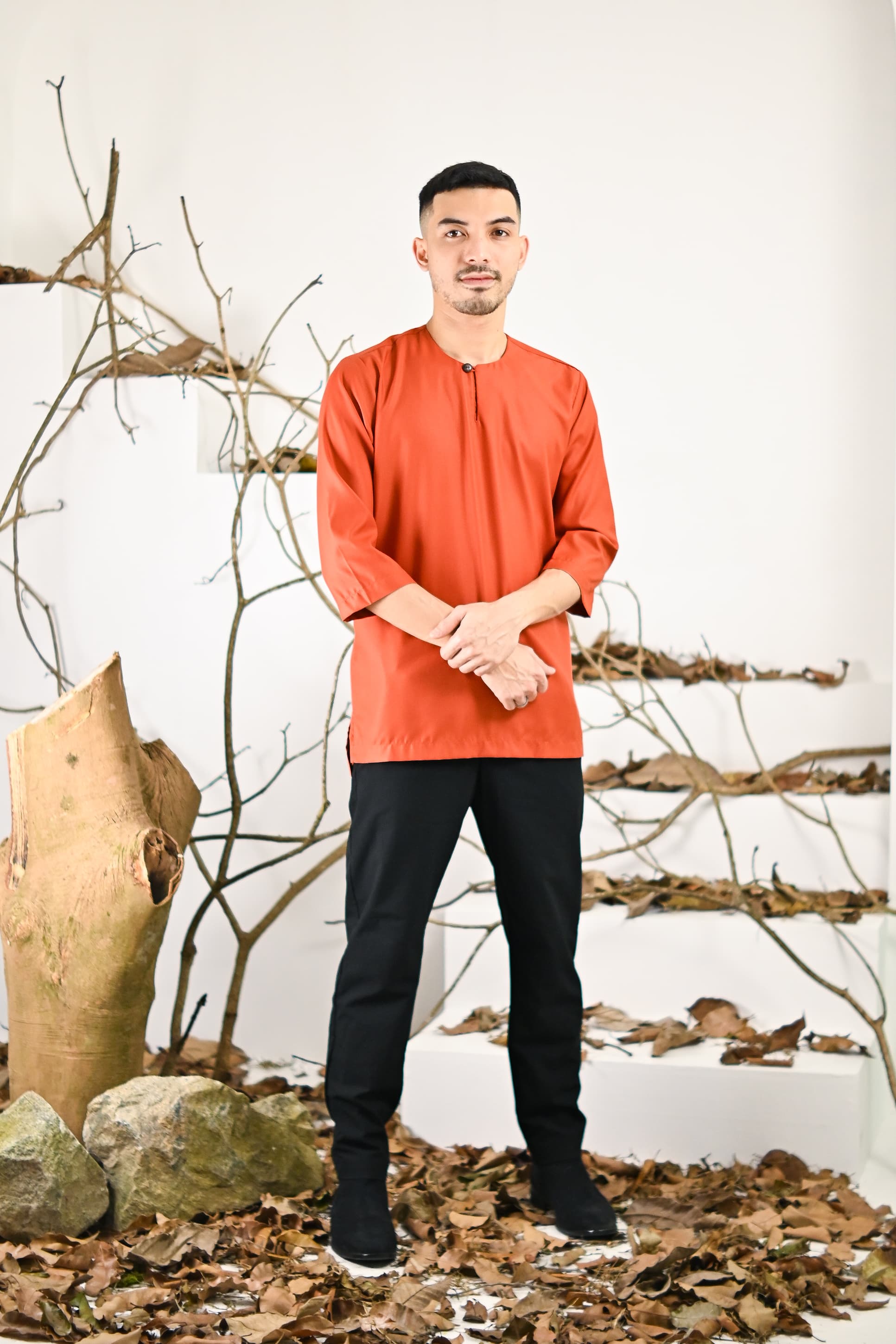 Kurta Jalil Top - Orange