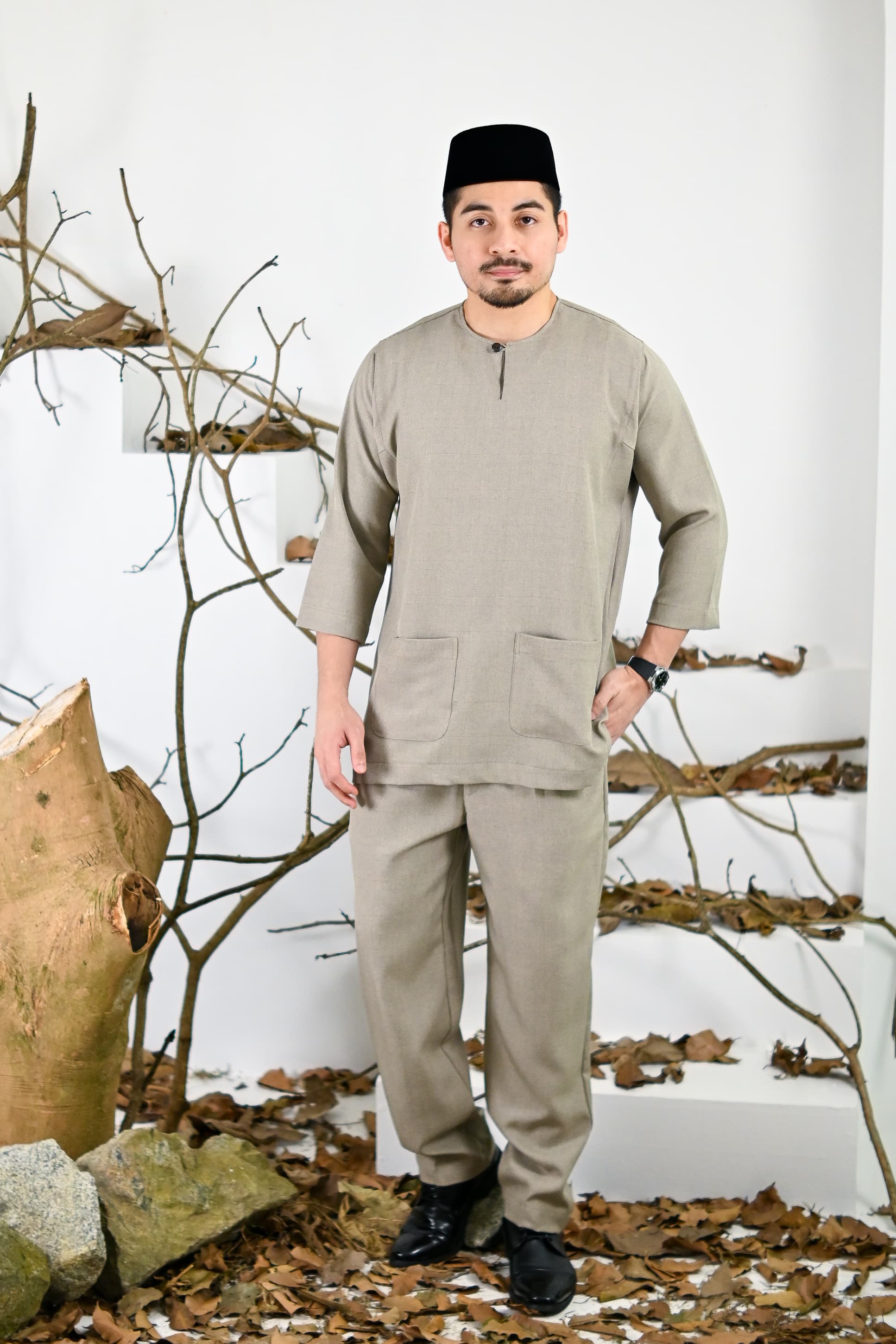 Baju Melayu Jamal - Brown