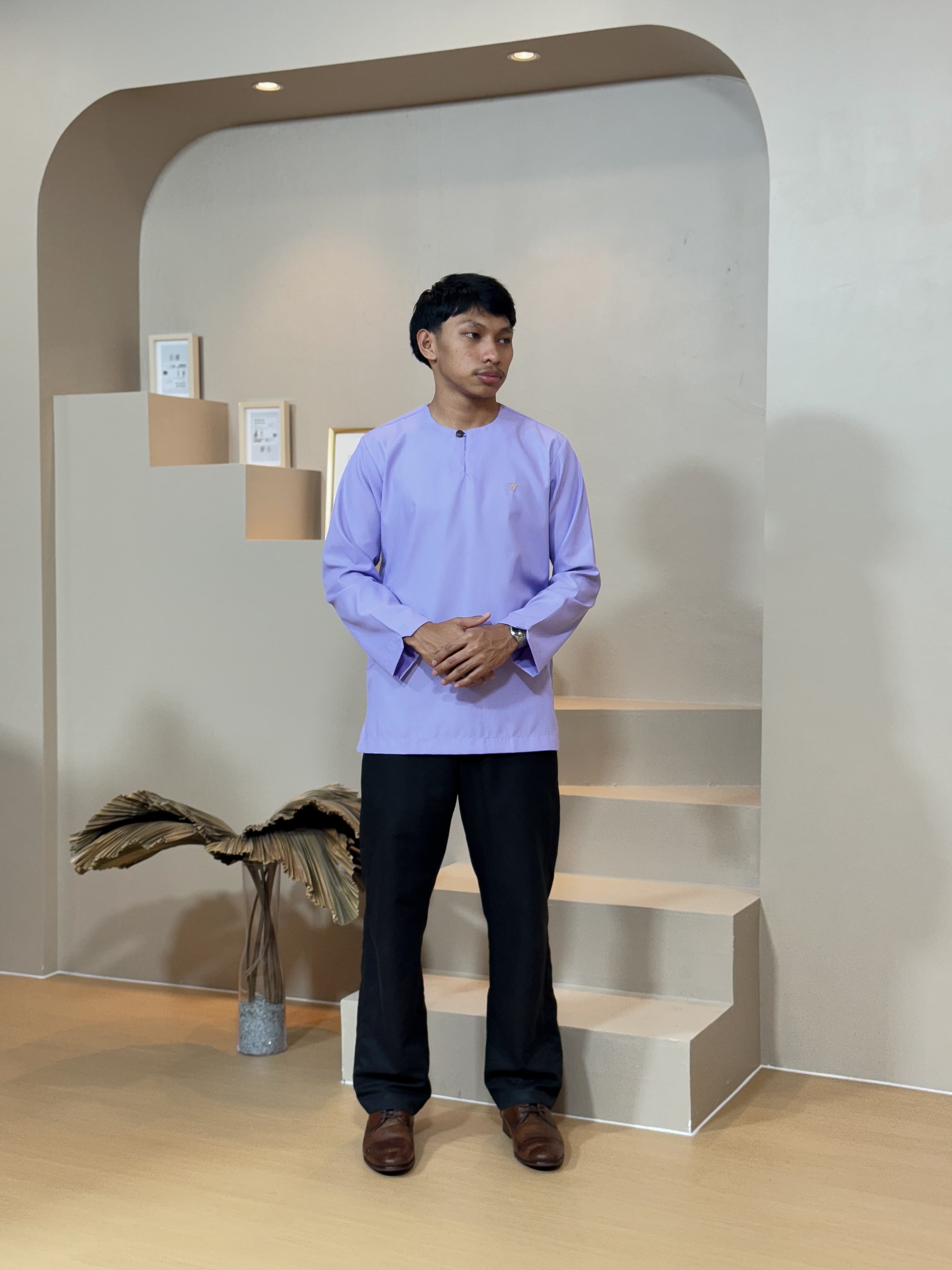 Kurta Jalil Top (LS) - Lilac