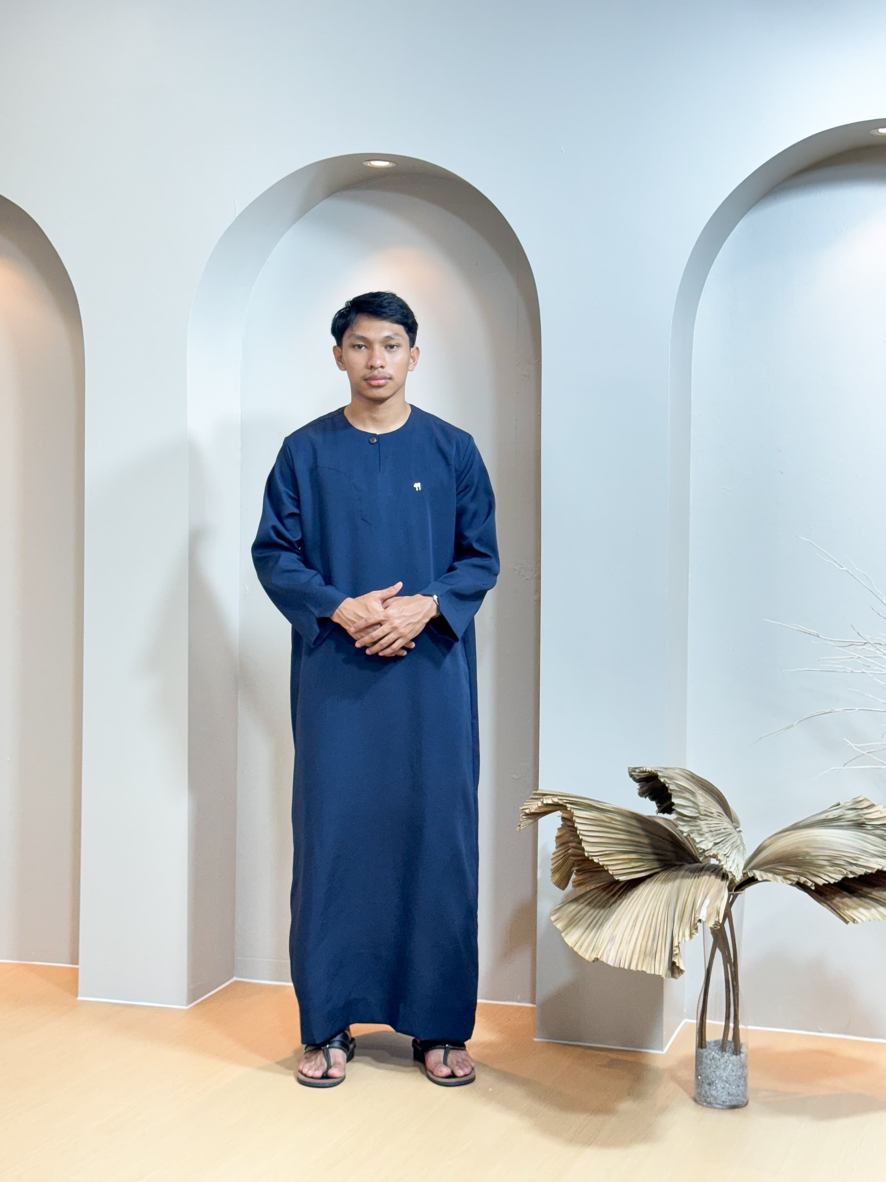 Jubah Abdullah - Navy Blue