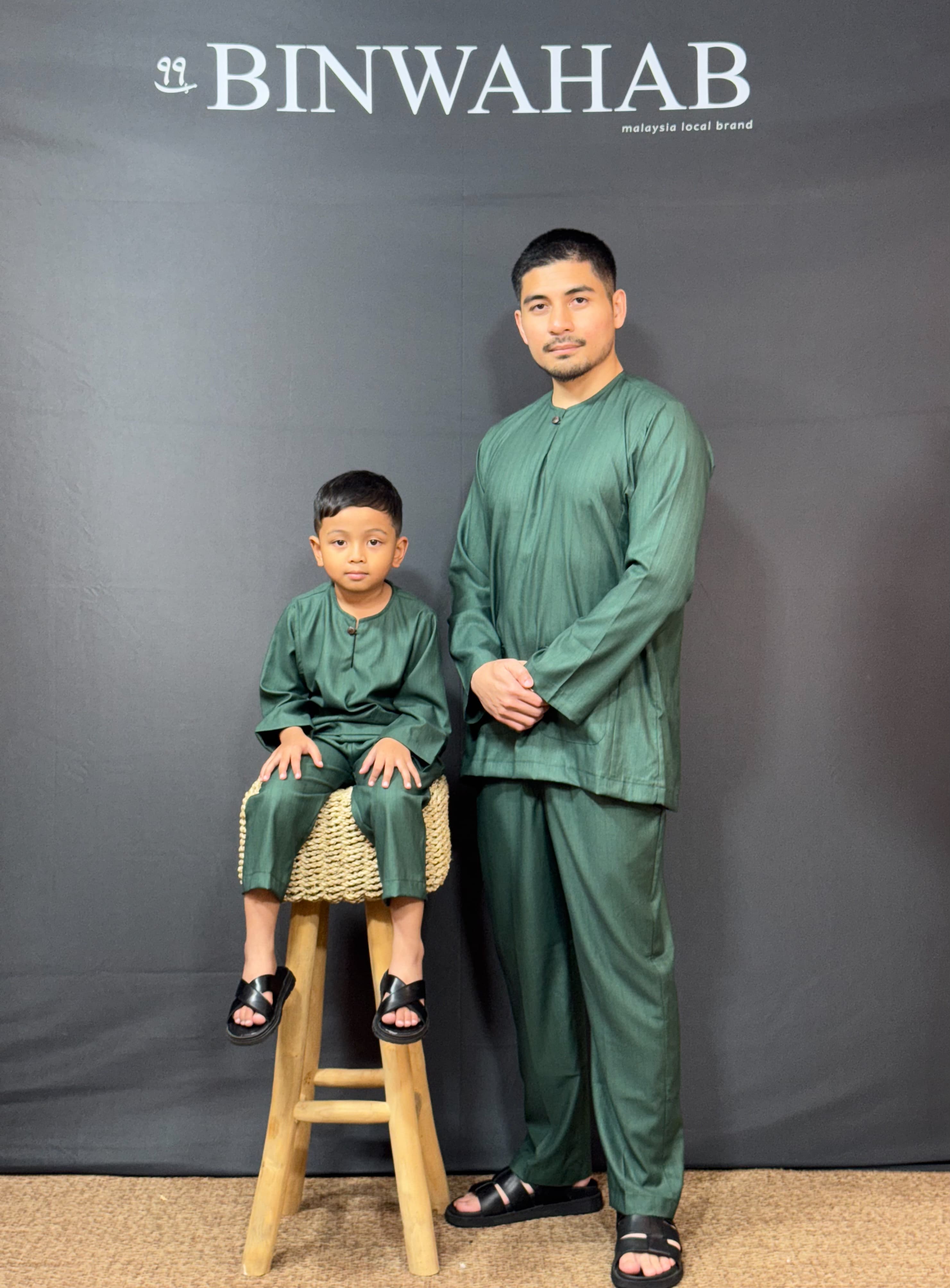 Baju Melayu Arjuna - Emerald Green