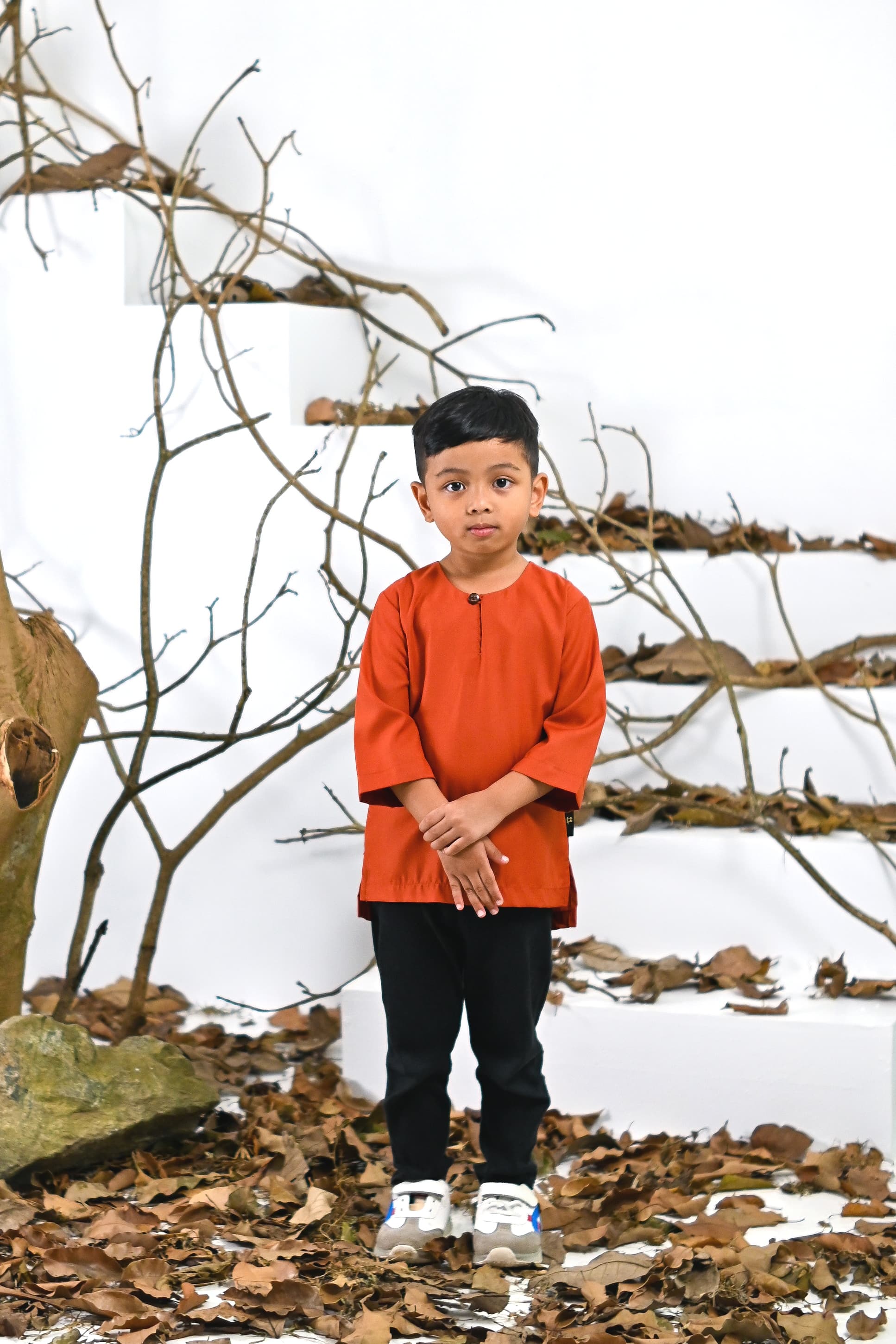 Kurta Jalil Boys Top - Orange