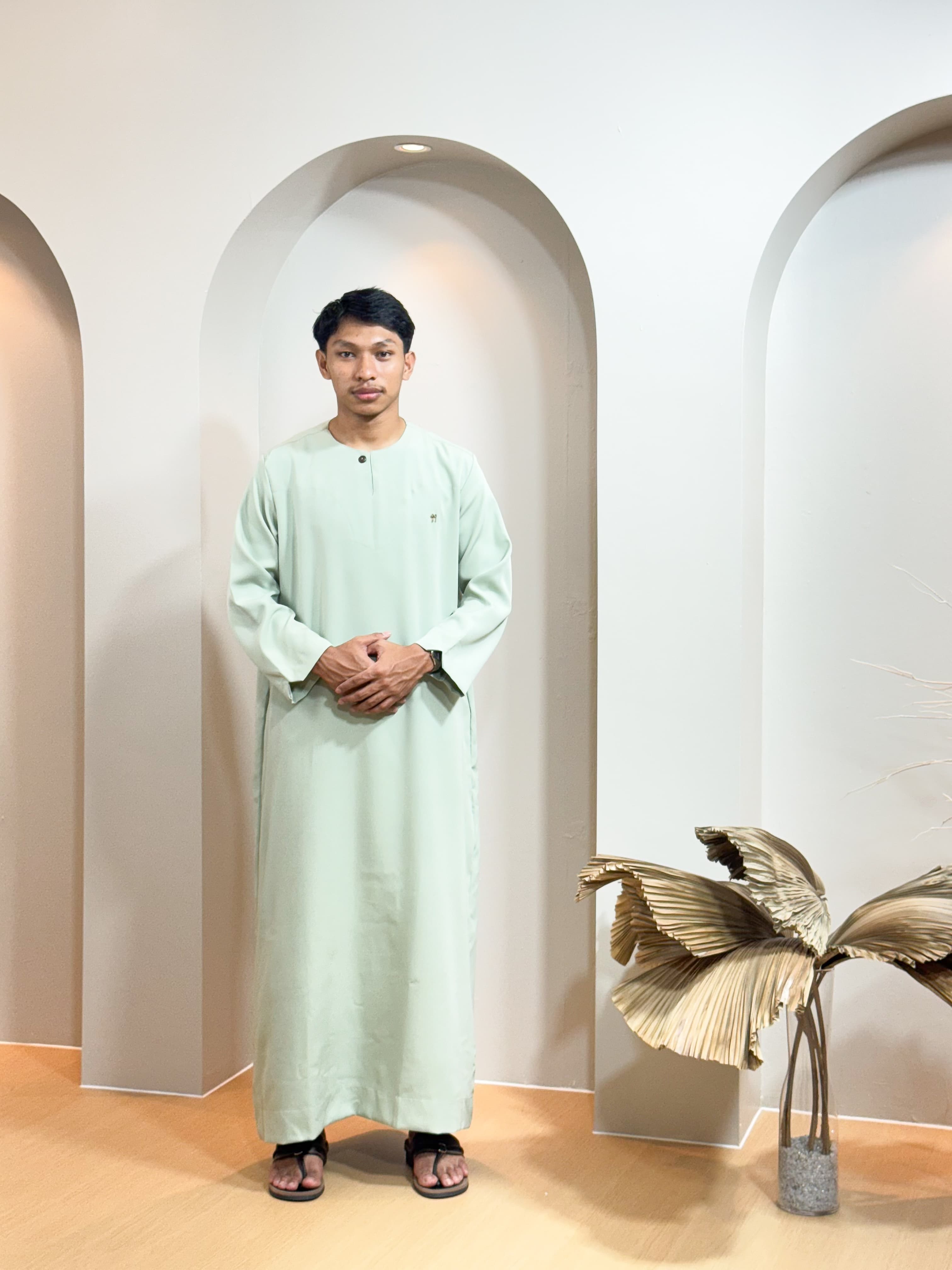Jubah Abdullah - Mint Green