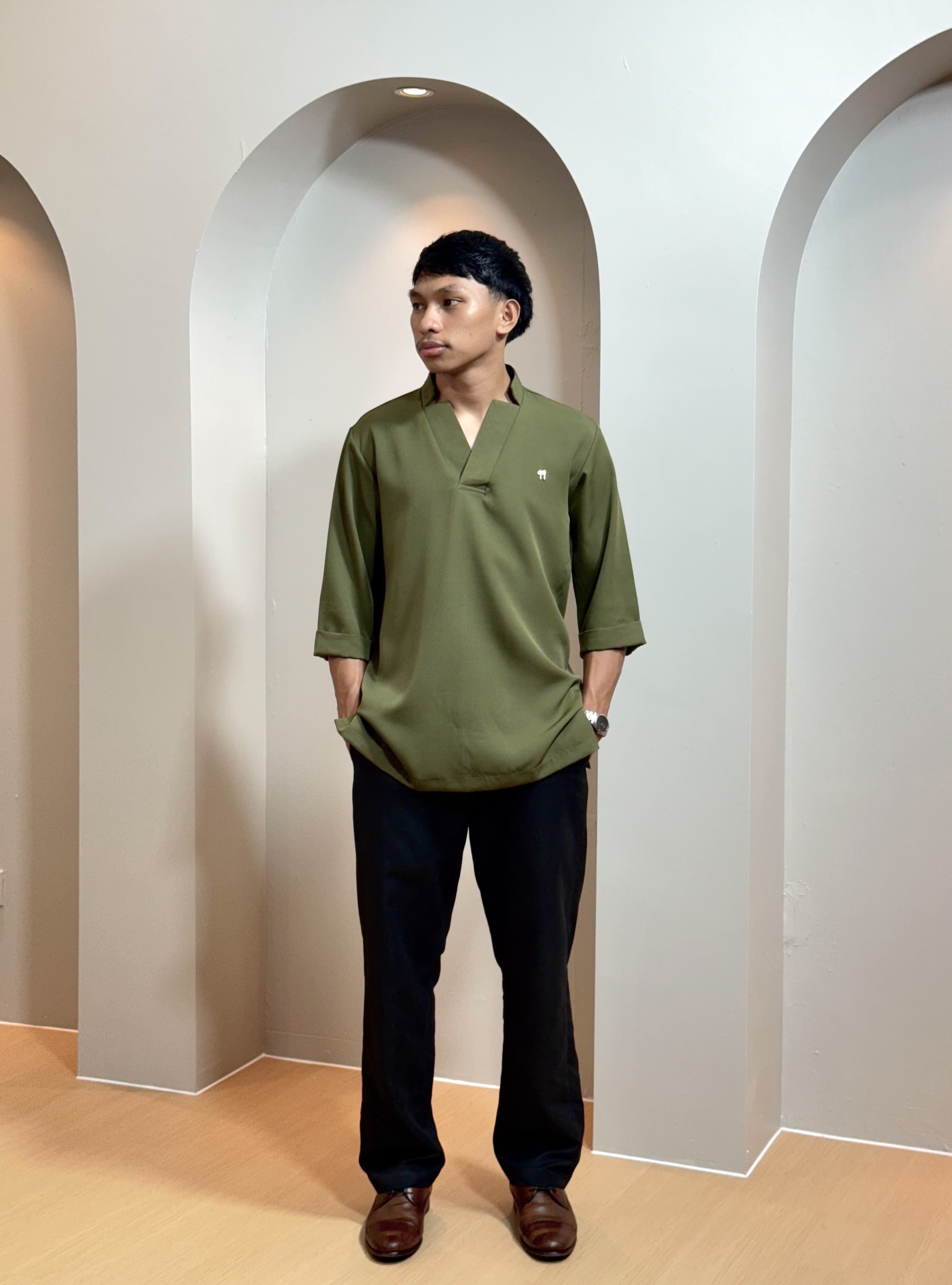 Kurta Mateen - Olive