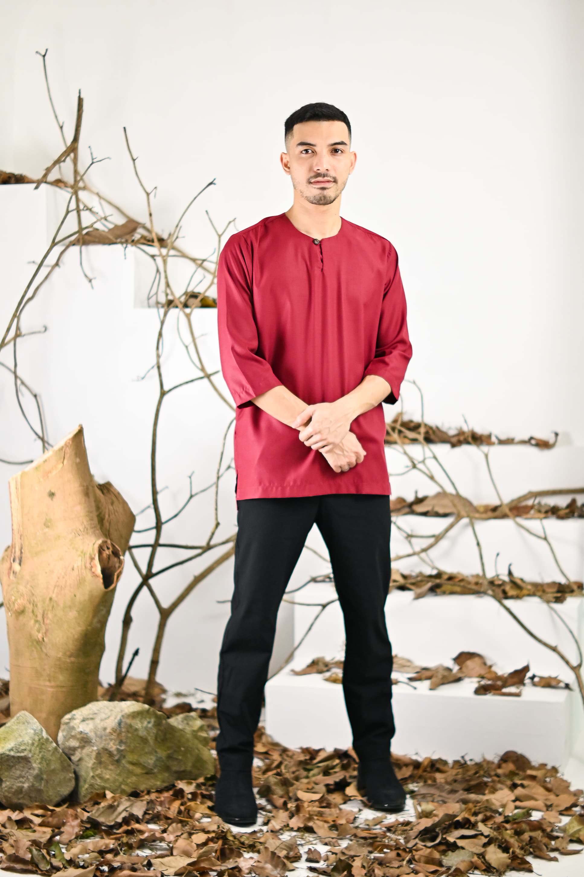 Kurta Jalil Top - Red