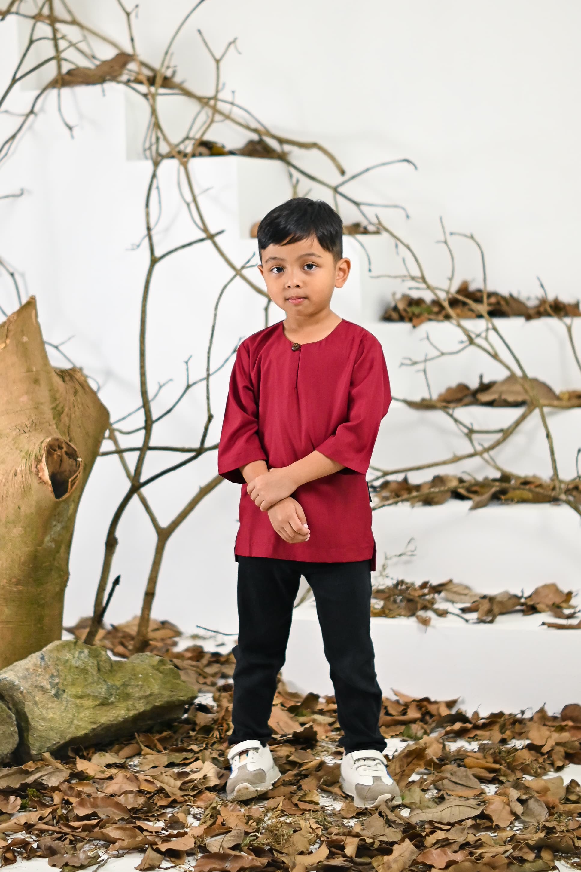 Kurta Jalil Boys Top - Red