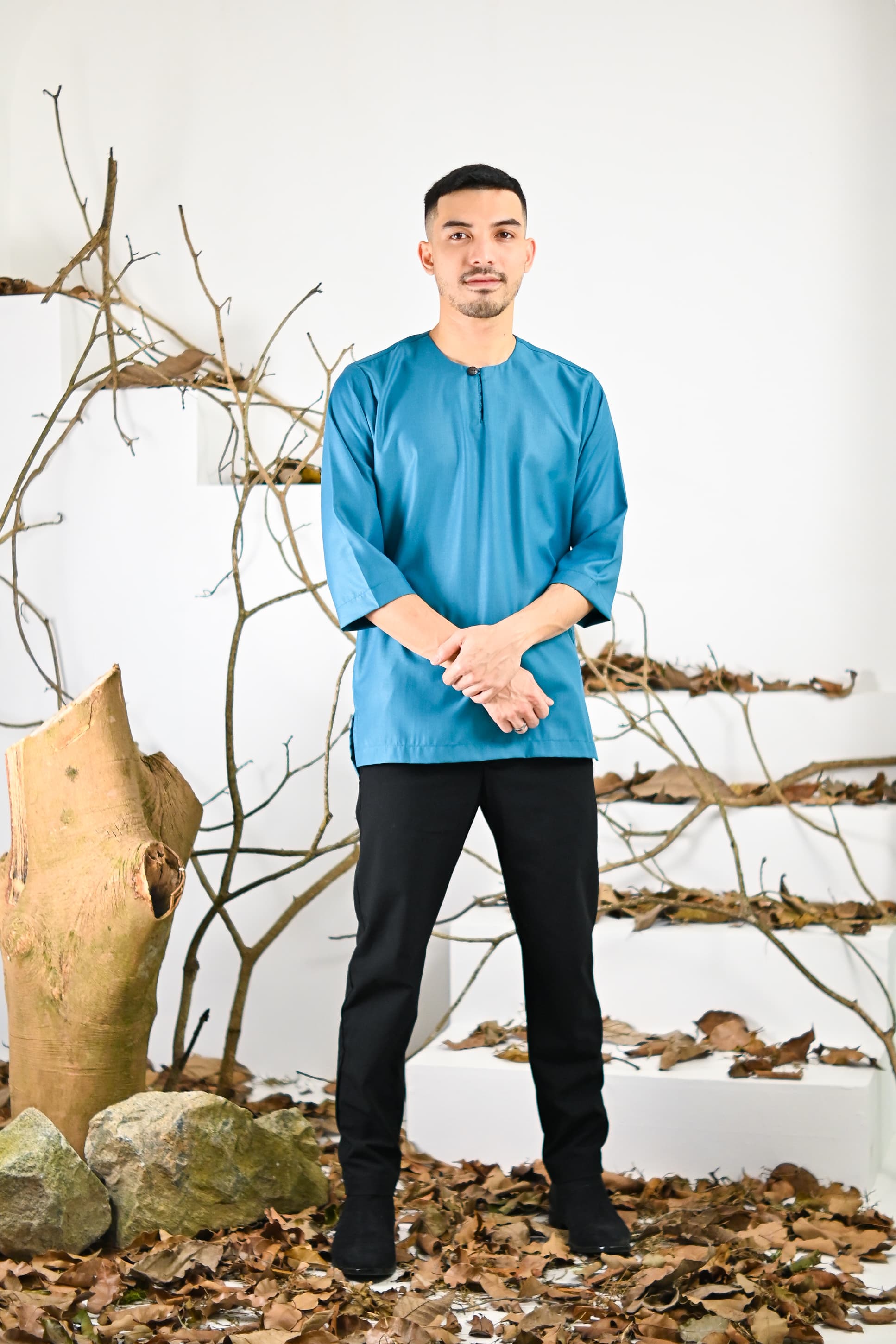 Kurta Jalil Top - Turquoise