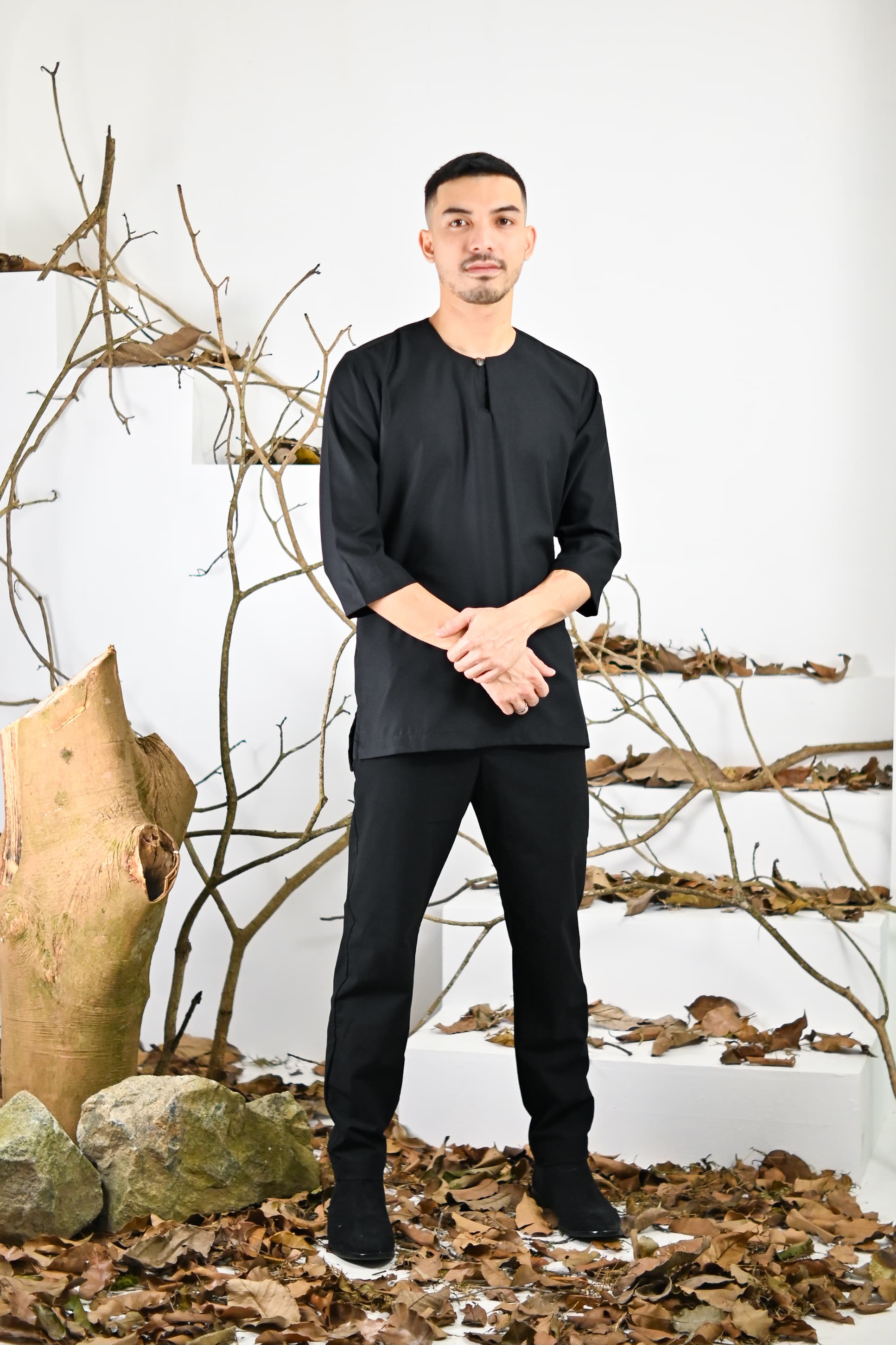 Kurta Jalil Top - Opal Black