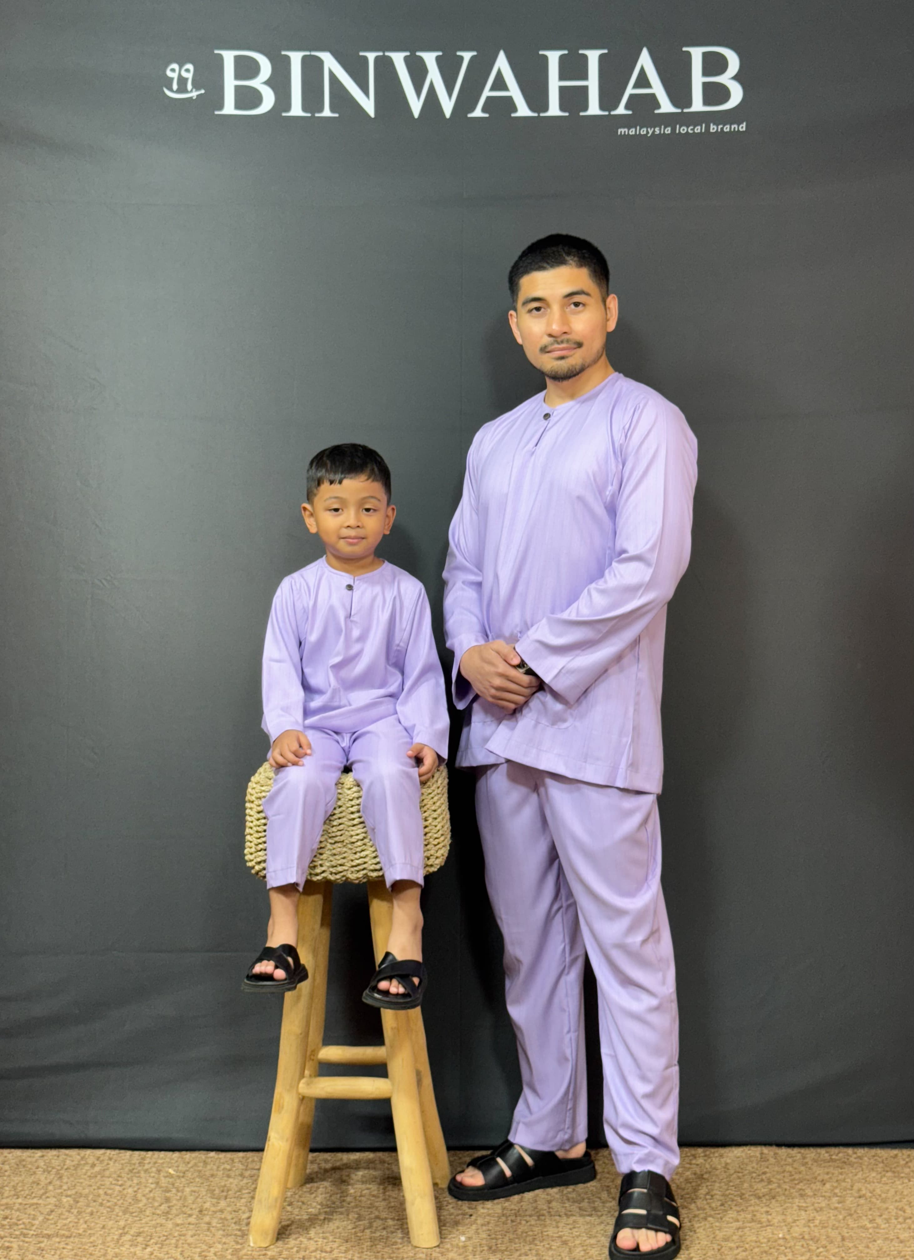 Baju Melayu Kids Arjuna - Lilac