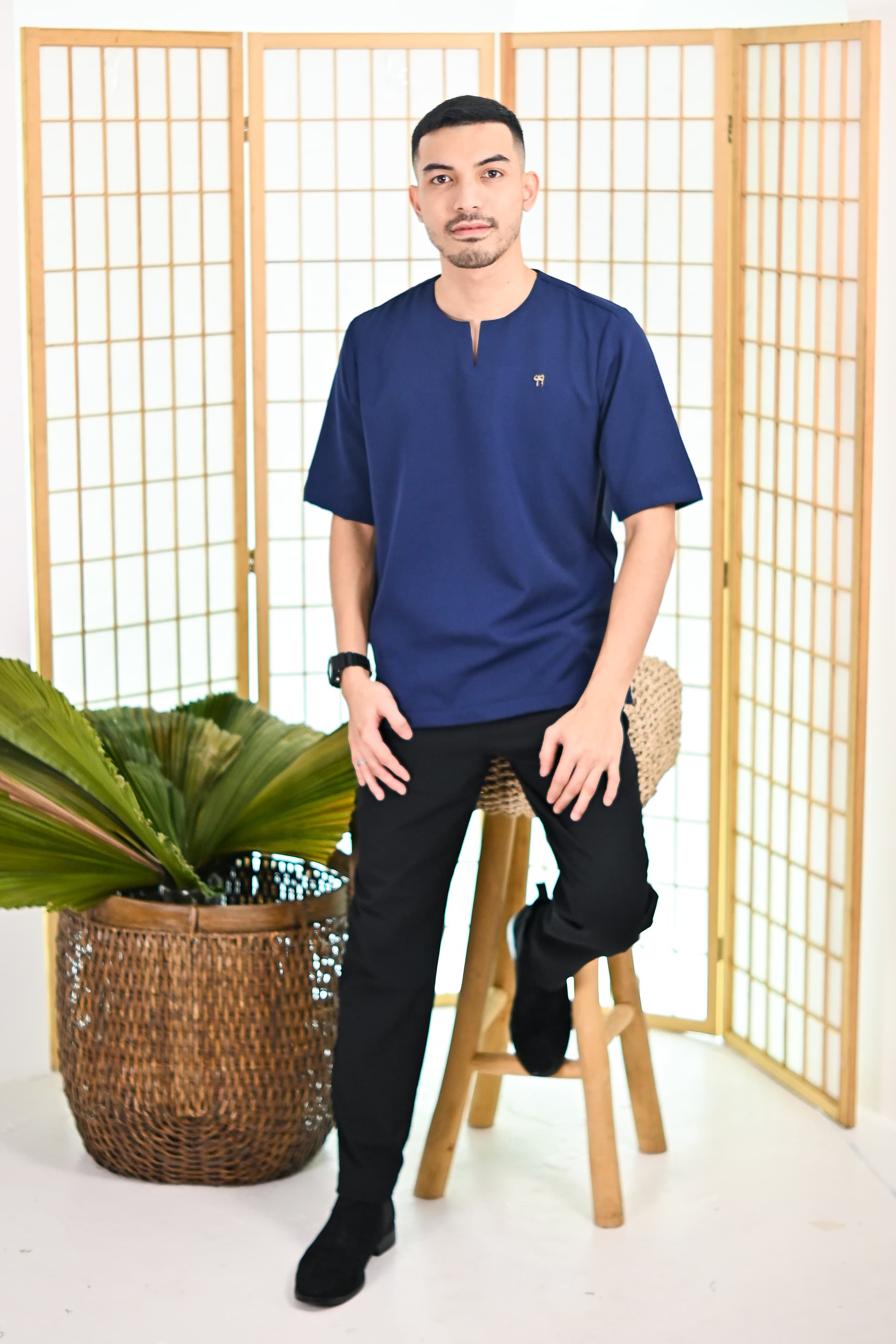 Sam Top - Navy Blue