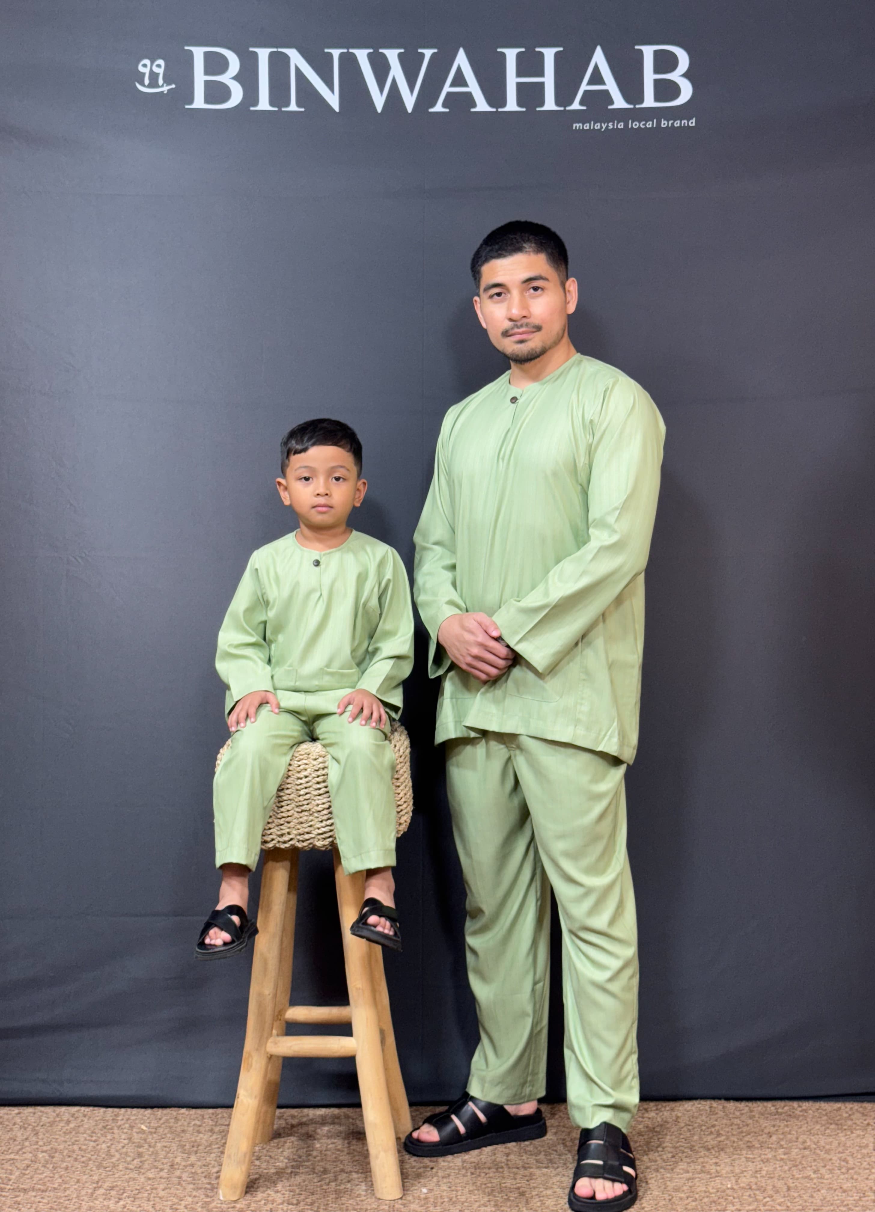 Baju Melayu Arjuna - Mint Green
